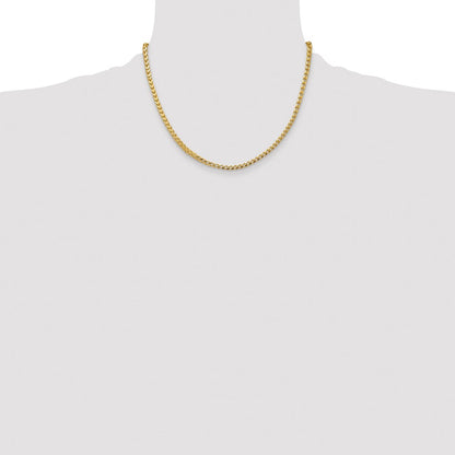 14K 18 inch 3.7mm Franco with Fancy Lobster Clasp Chain