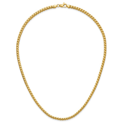 14K 20 inch 3.7mm Franco with Fancy Lobster Clasp Chain