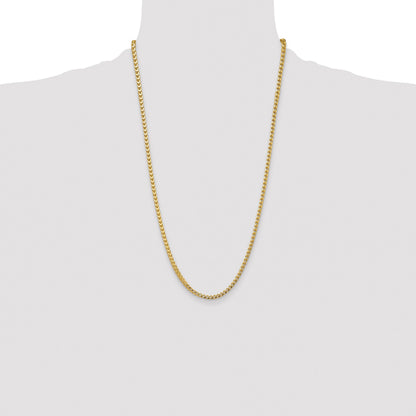 14K 26 inch 3.7mm Franco with Fancy Lobster Clasp Chain