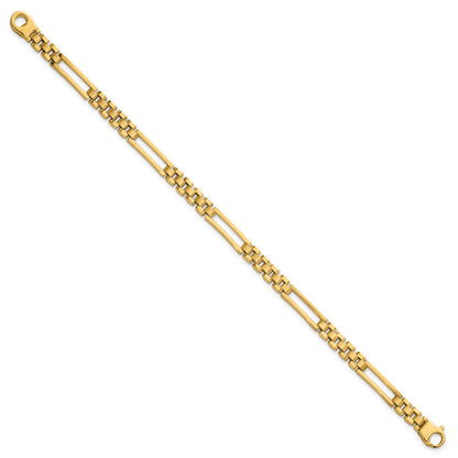 14k Polished 6mm Fancy Open Multi Link 8 inch Bracelet