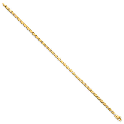 14k Polished 2.6mm Fancy Chevron Link 8.25 inch Bracelet
