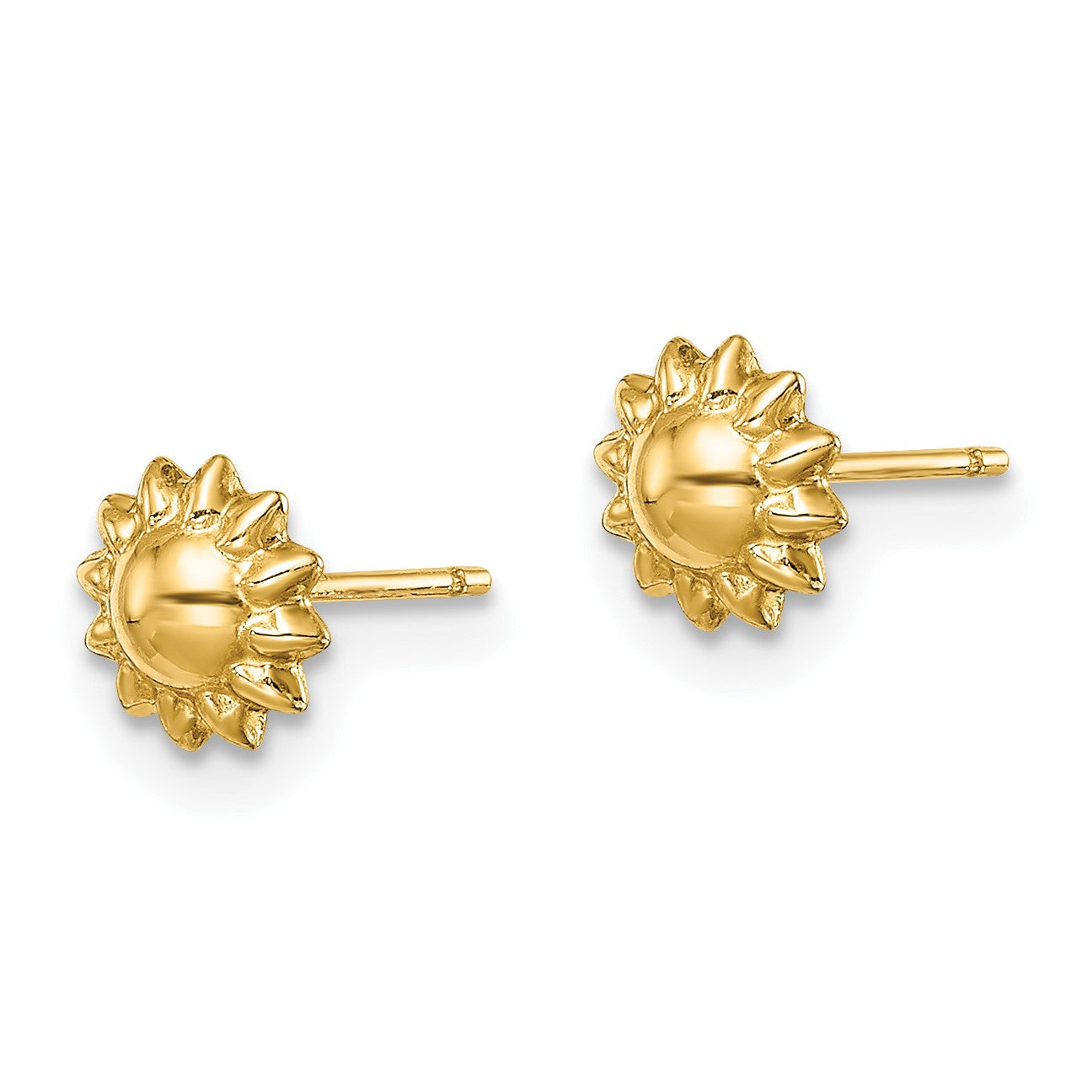 14k Madi K Sunflower Childrens Post Earrings