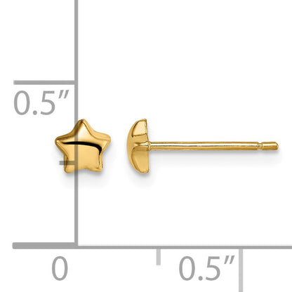 14k Madi K Star Childrens Post Earrings