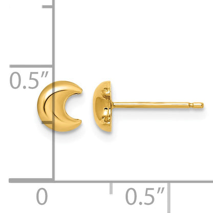 14k Madi K Moon Childrens Post Earrings