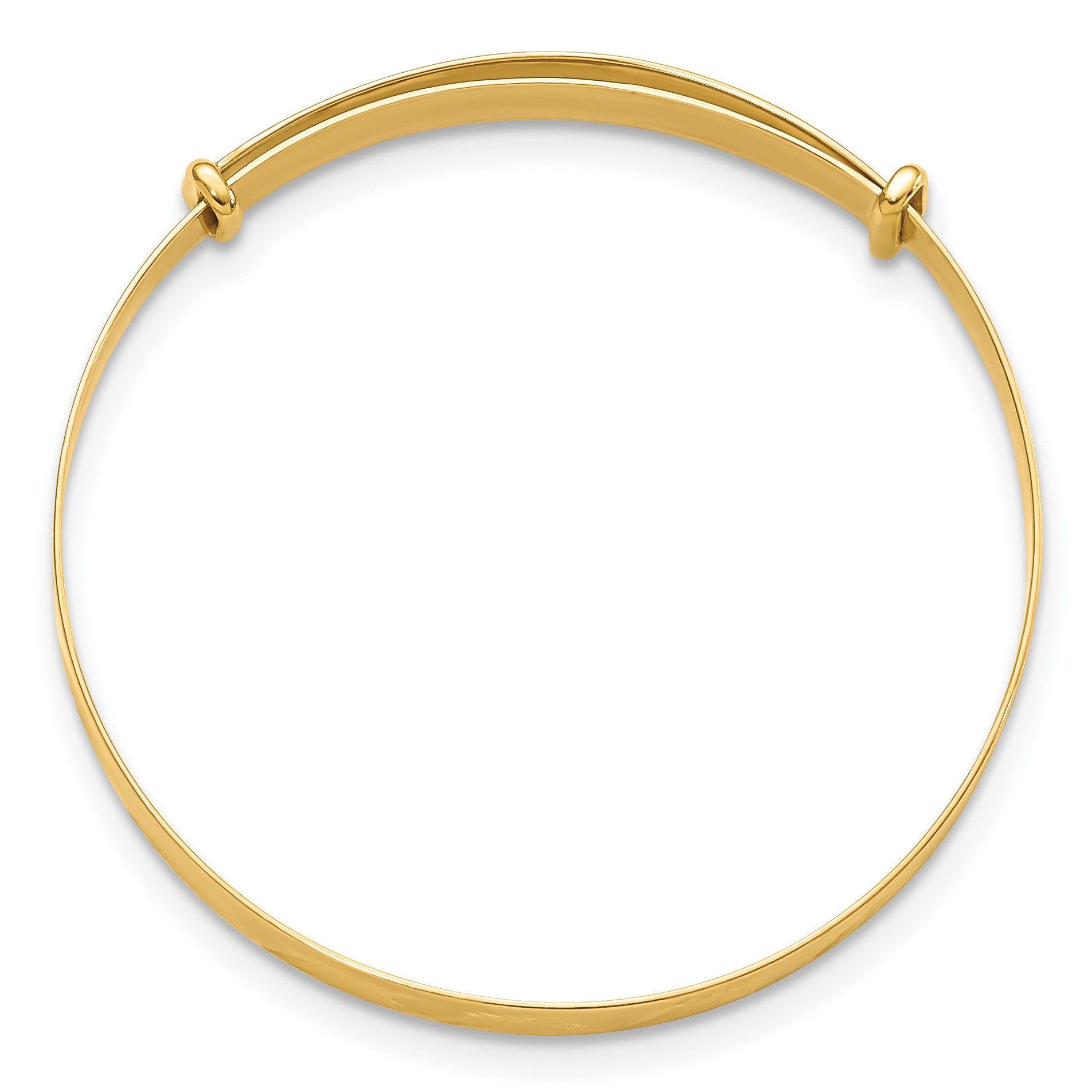 14K Madi K Polished 3.3mm Diamond-cut Flexible Baby Bangle