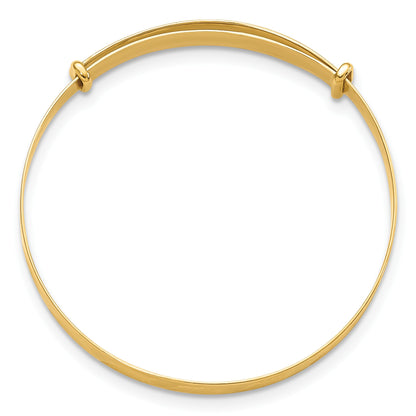 14K Madi K Polished 3.3mm Diamond-cut Flexible Baby Bangle