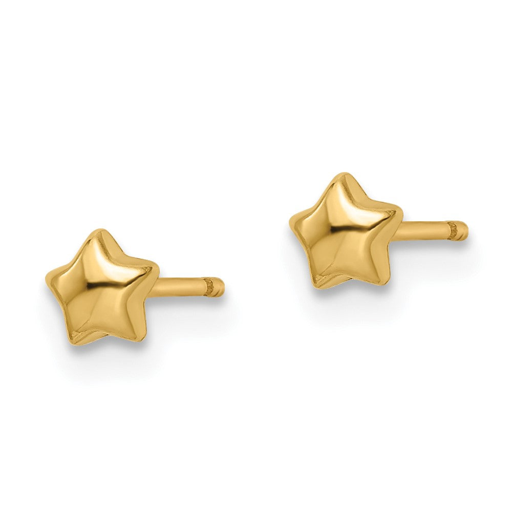 14k Madi K Polished Star Post Earrings