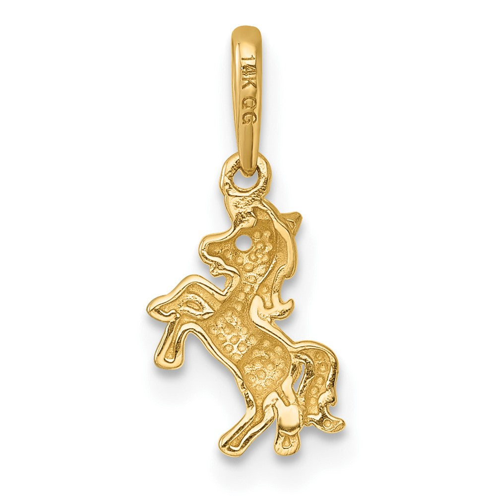 14k Madi K Polished Unicorn Pendant