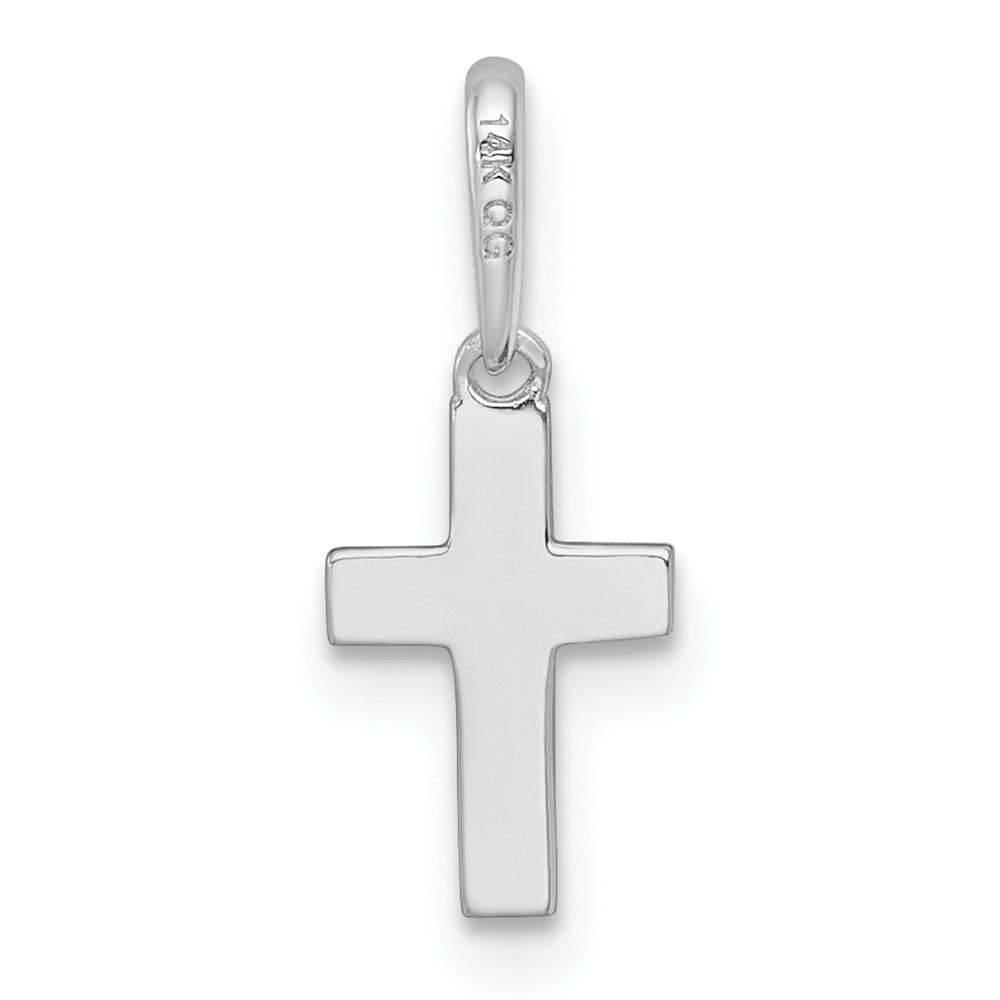 14K White Gold Madi K Children's Cross Pendant