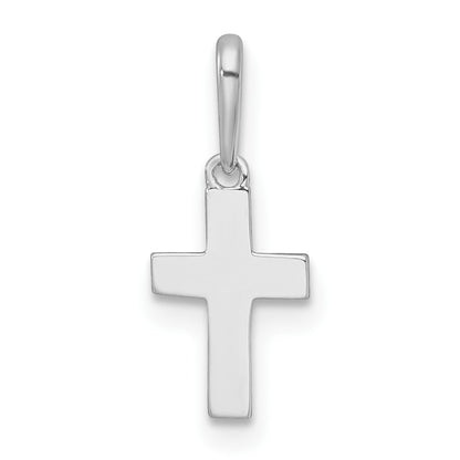 14K White Gold Madi K Polished Cross Childrens Charm / Pendant