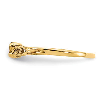 14k Madi K 3mm Citrine Birthstone Size 3 Baby / Childrens Ring