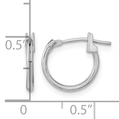 14k White Gold Madi K 11mm Hoop Earrings