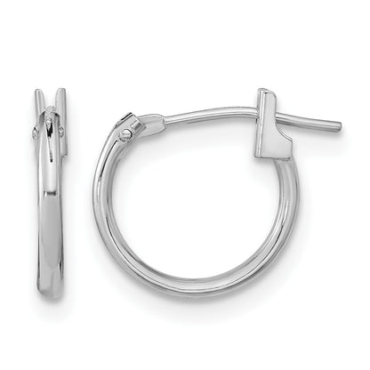 14k White Gold Madi K 11mm Hoop Earrings