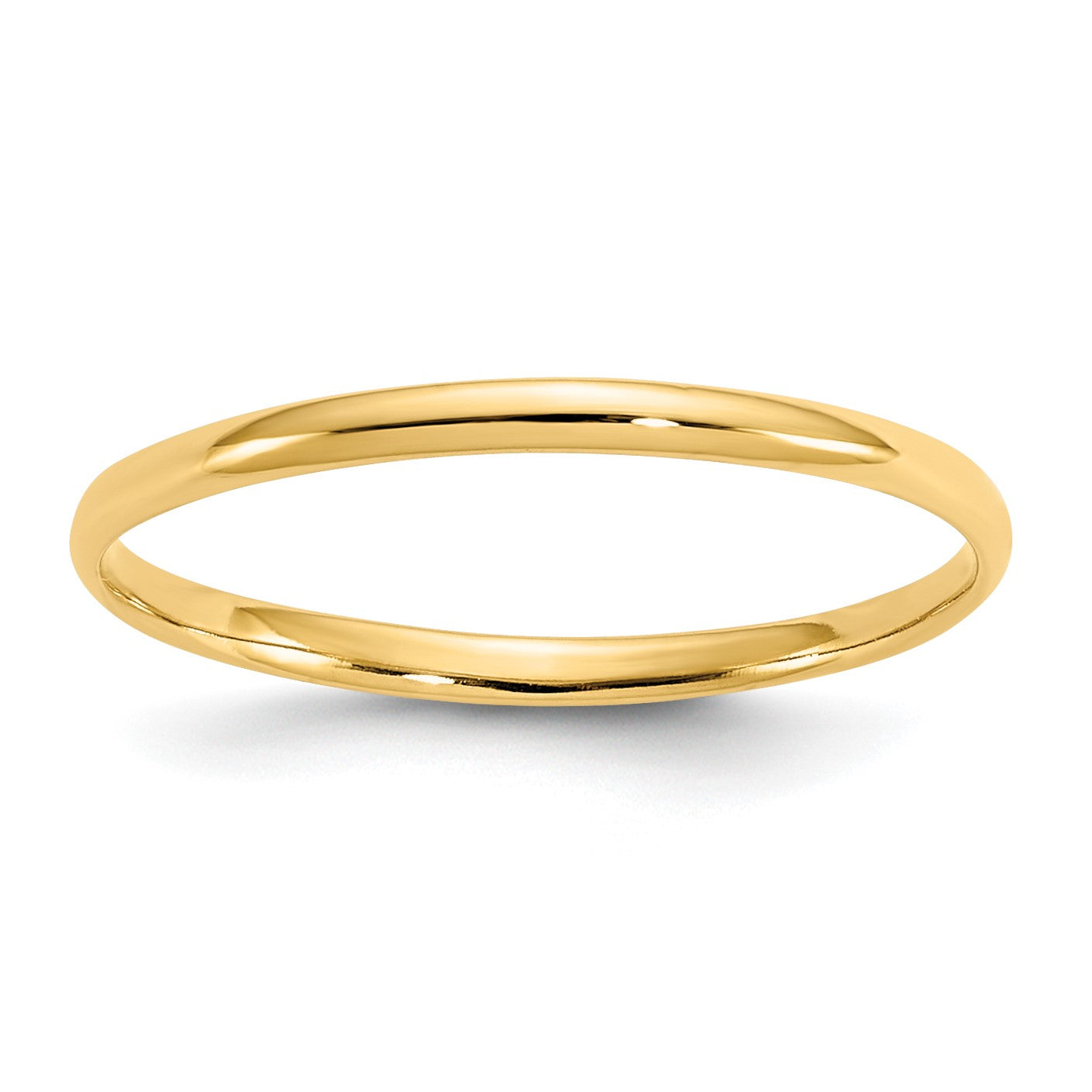 14k Madi K Polished 1mm Half Round Band Size 3 Baby / Childrens Ring
