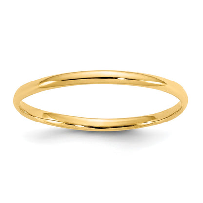 14k Madi K Polished 1mm Half Round Band Size 3 Baby / Childrens Ring