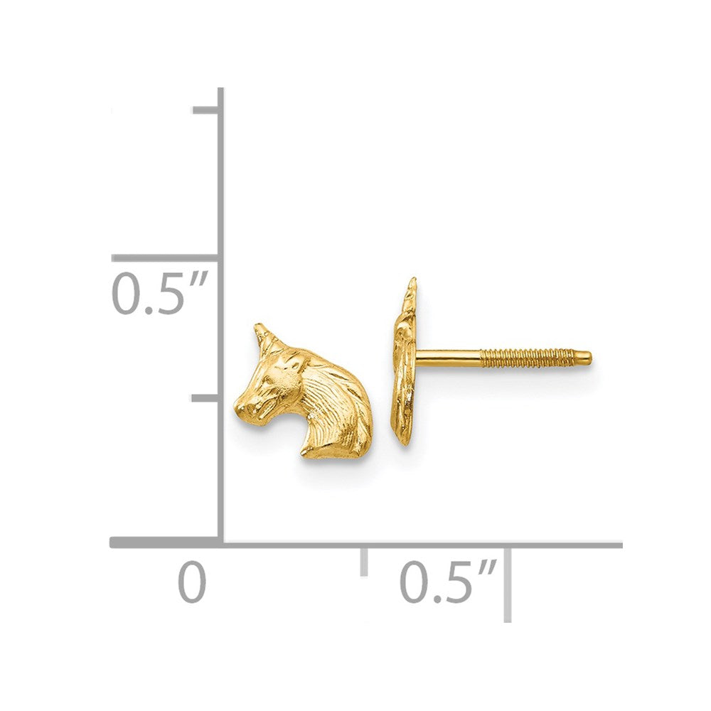 14k Madi K Unicorn Post Earrings