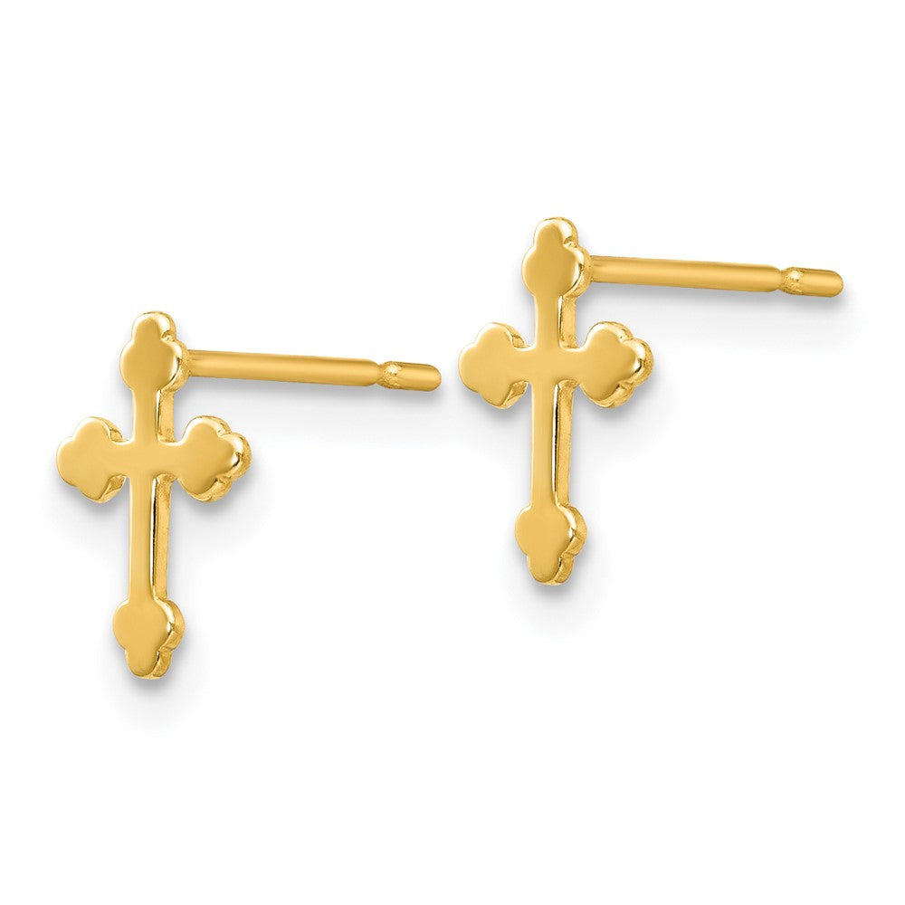 14k Madi K Children's Cross Post Earrings