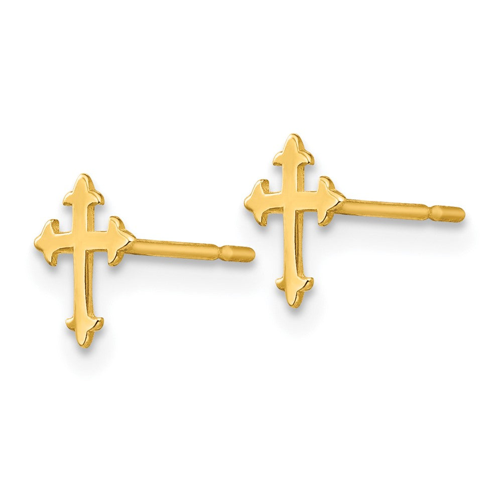 14k Madi K Children's Cross Post Earrings