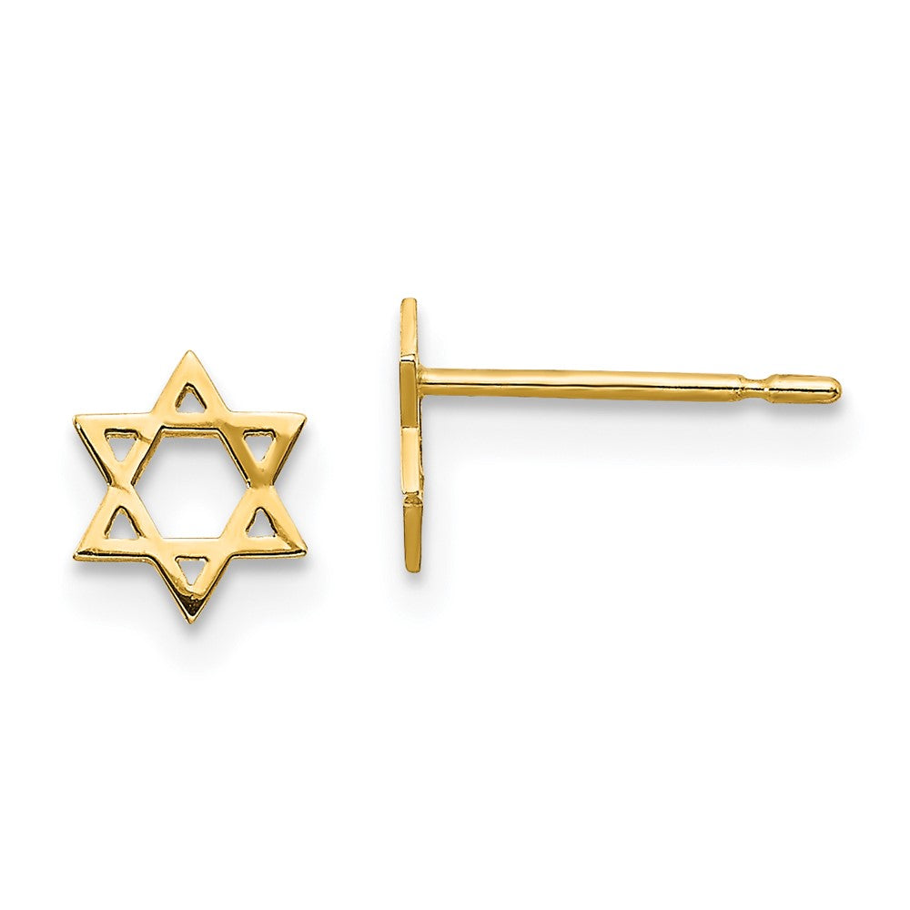 14k Madi K Children's Star of David Post Earrings