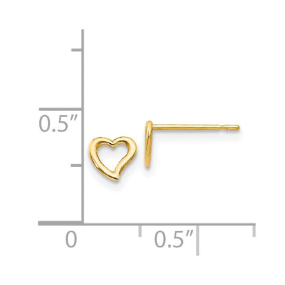 14k Madi K Children's Heart Post Earrings