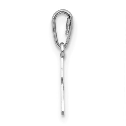 14k White Gold Madi K Cross Childrens Pendant