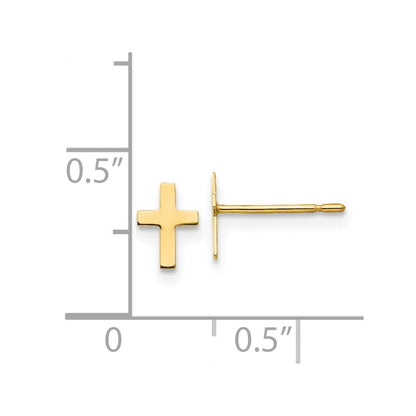 14k Madi K Children's Cross Post Earrings