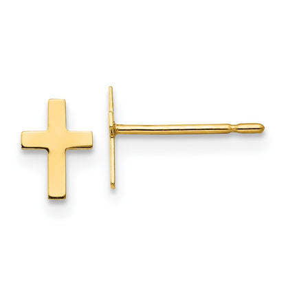 14k Madi K Children's Cross Post Earrings