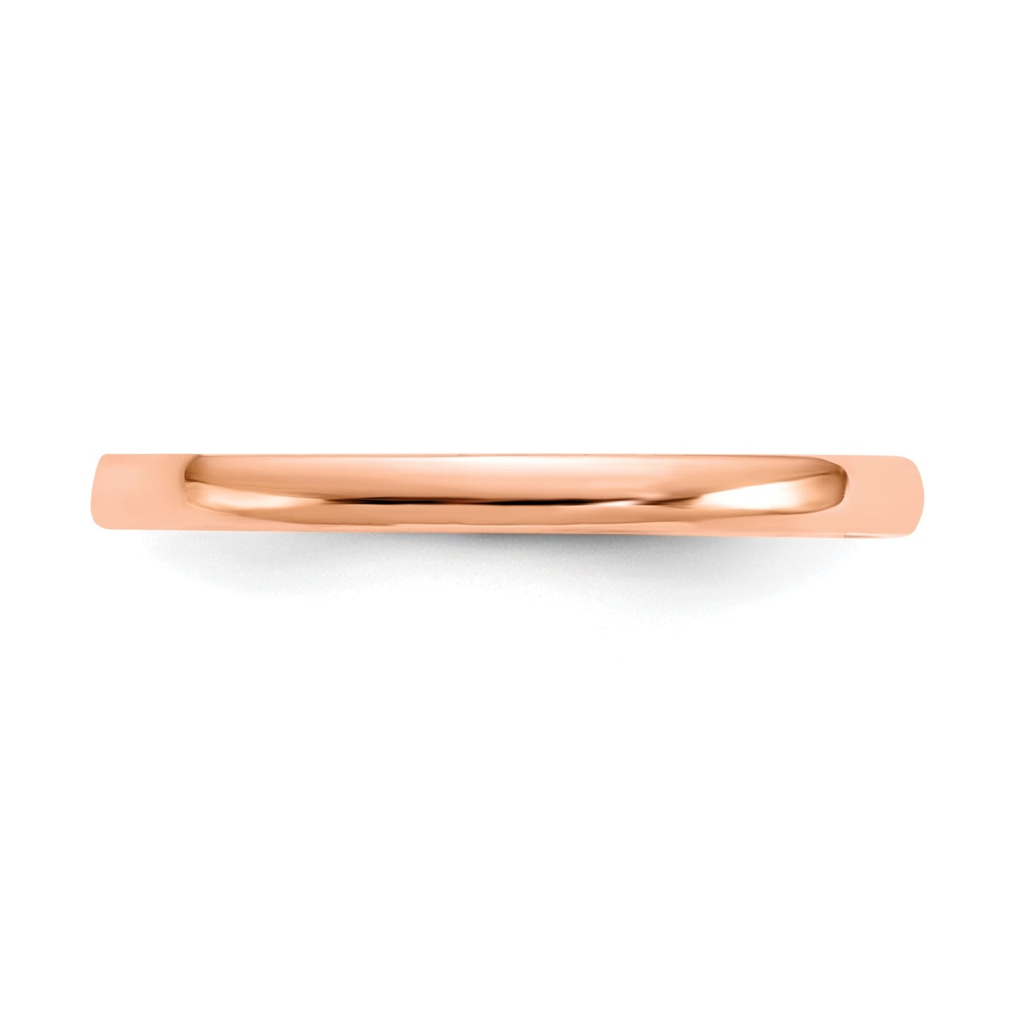 14K Rose Gold Madi K Polished 1mm Half Round Band Size 3 Baby / Childrens Ring