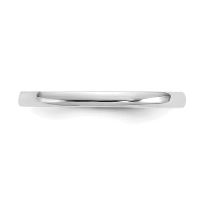 14K White Gold Madi K Polished 1mm Half Round Band Size 3 Baby / Childrens Ring