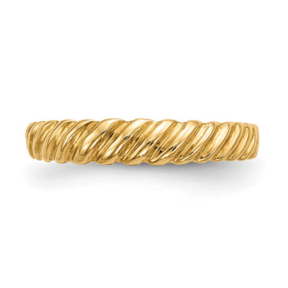 14k Madi K Kids Polished Twist Size 4.5 Baby / Childrens Ring