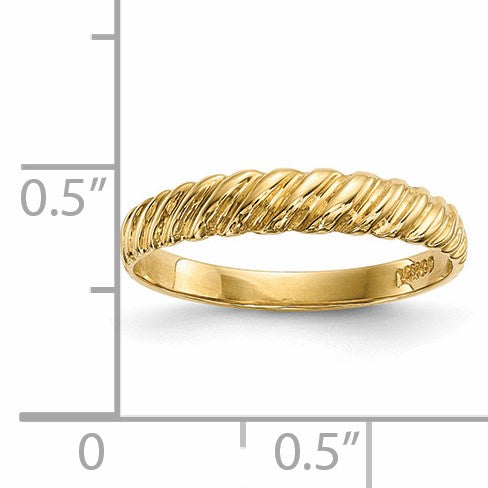 14k Madi K Kids Polished Twist Size 4.5 Baby / Childrens Ring