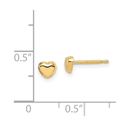 14k Madi K Heart Post Earrings