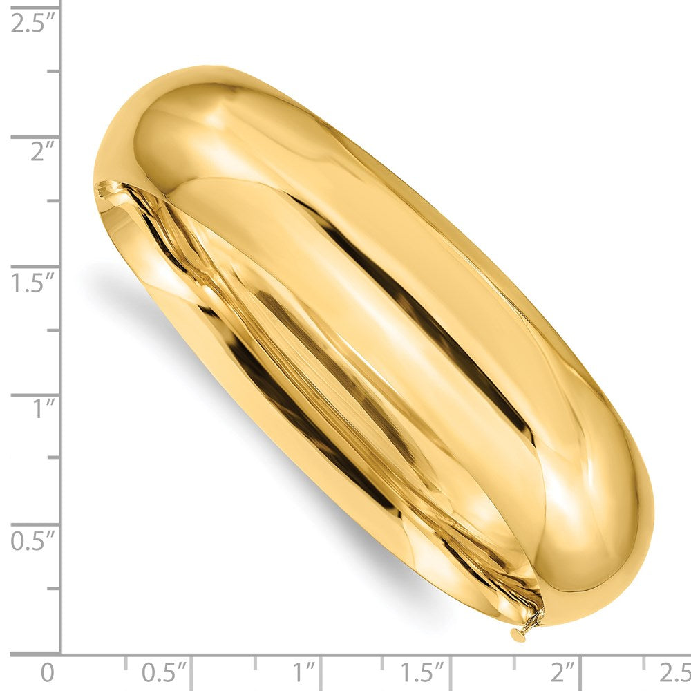 14k 11/16 High Polished Hinged Bangle Bracelet