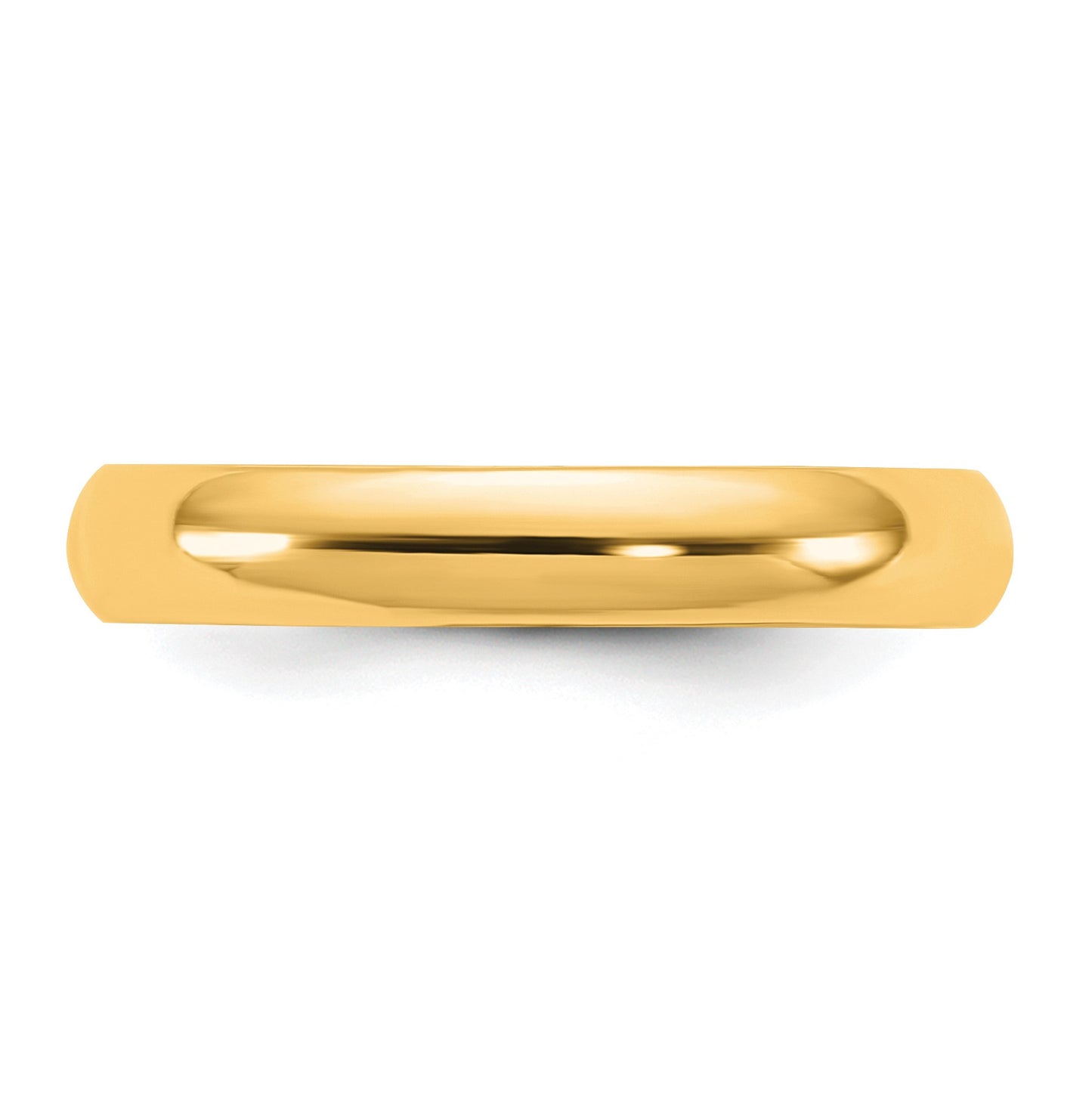 14KY 3.5mm Half Round Band Size 11