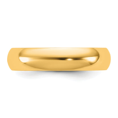 14KY 4.5mm Half Round Band Size 5