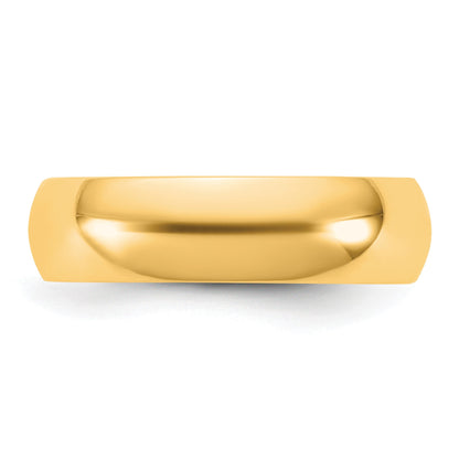 14KY 5.5mm Half Round Band Size 11