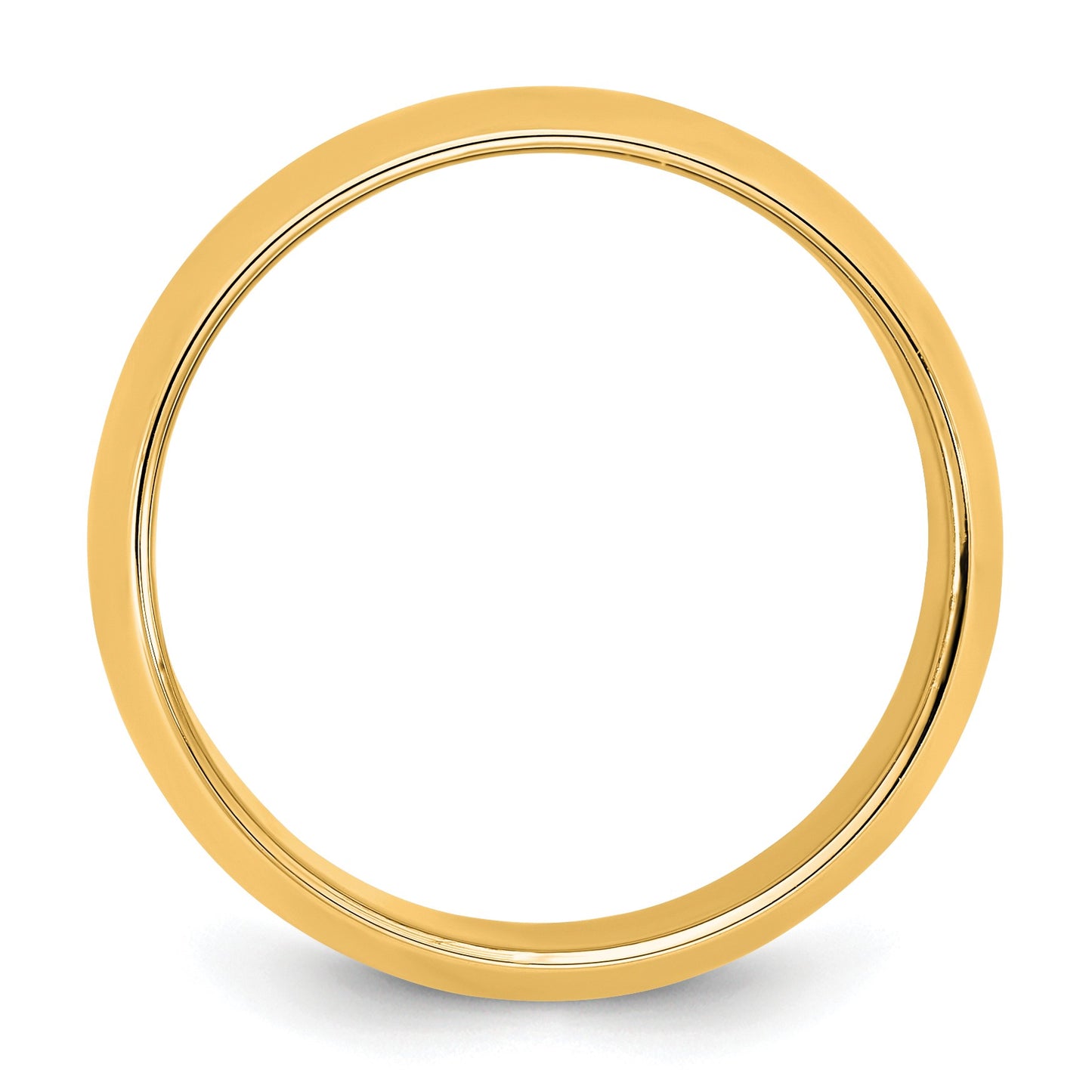 14KY 9mm Half Round Band Size 7
