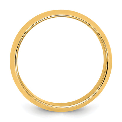 14KY 9mm Half Round Band Size 7