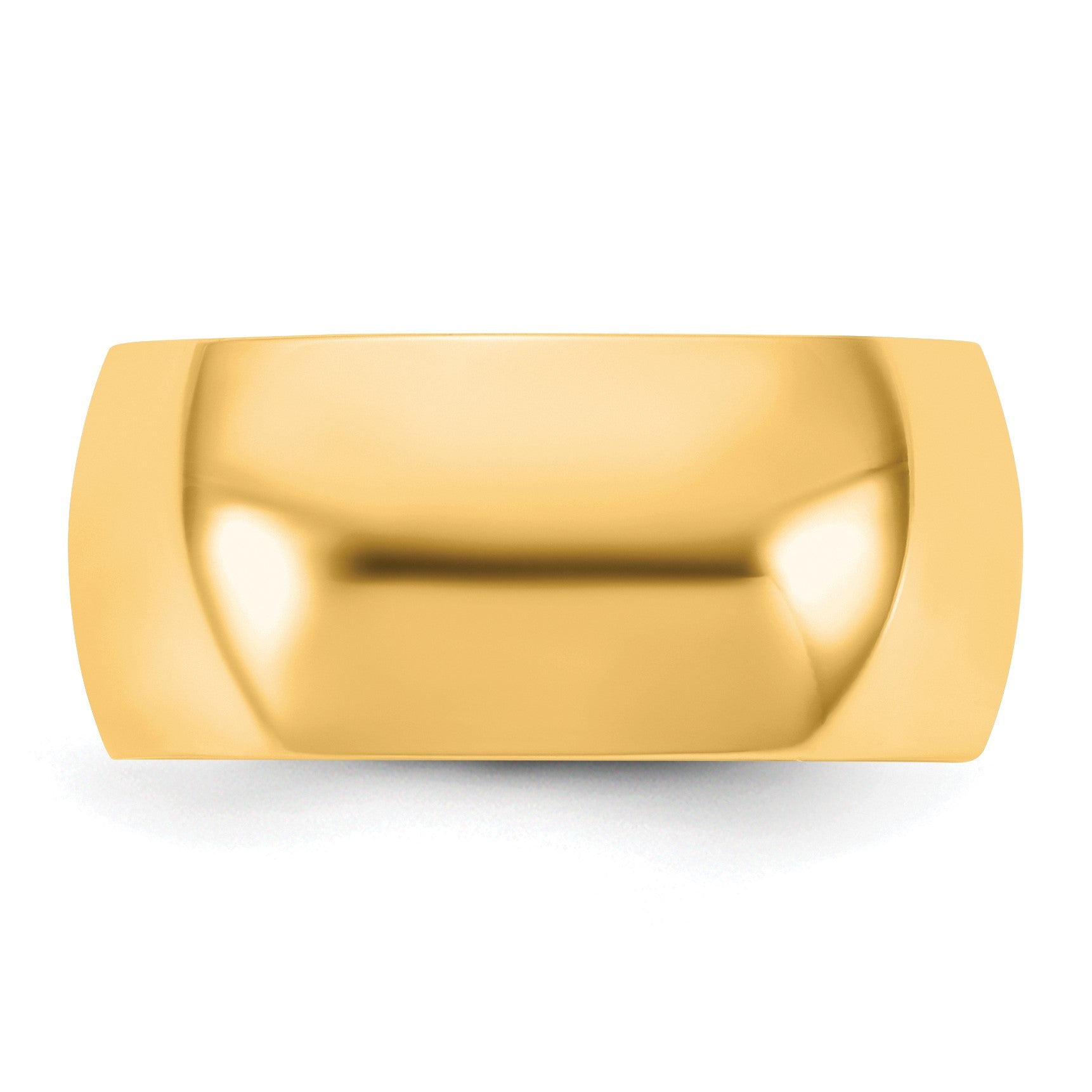 14KY 9mm Half Round Band Size 7
