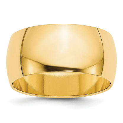 14KY 9mm Half Round Band Size 7