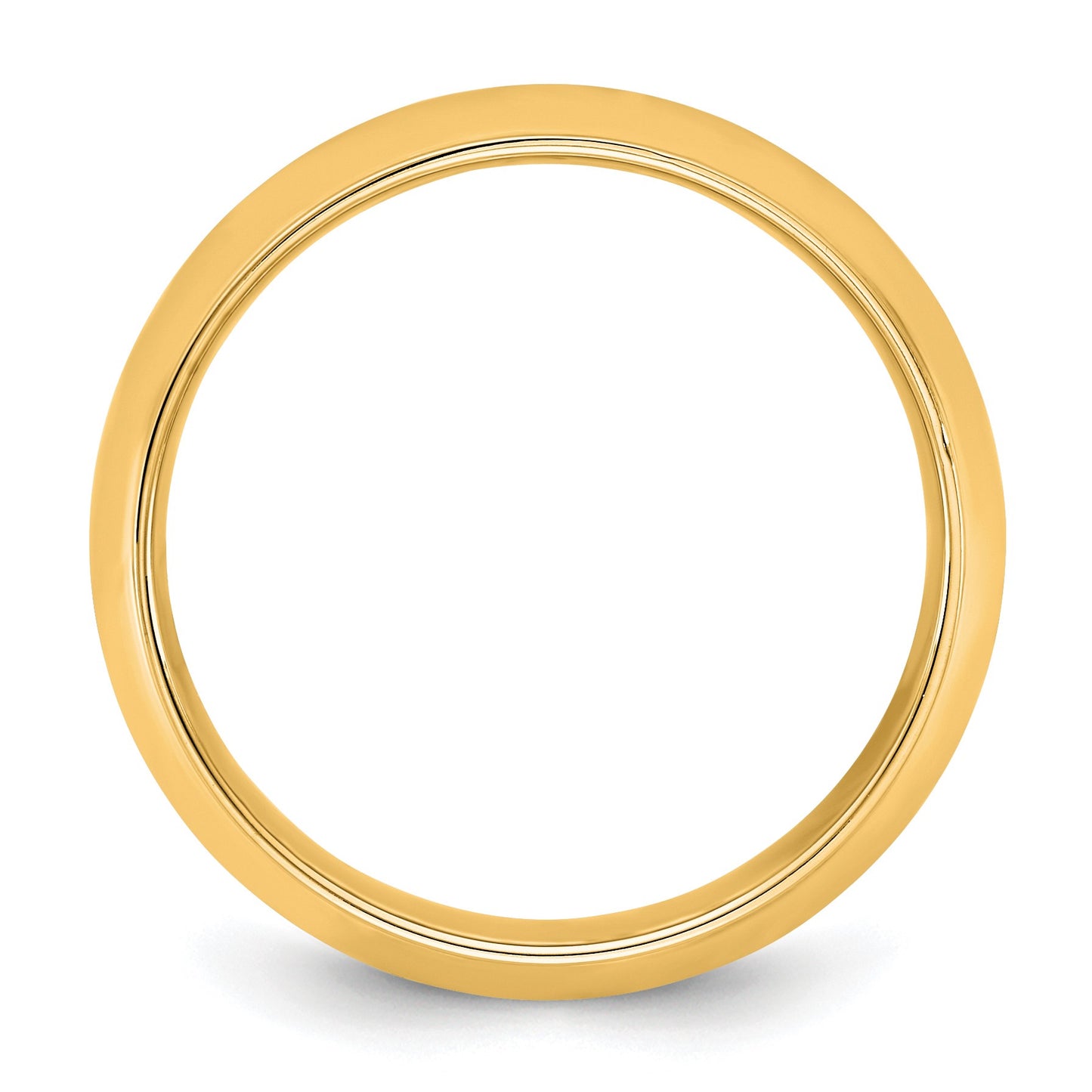 14KY 7mm Half Round with Edge Band Size 9