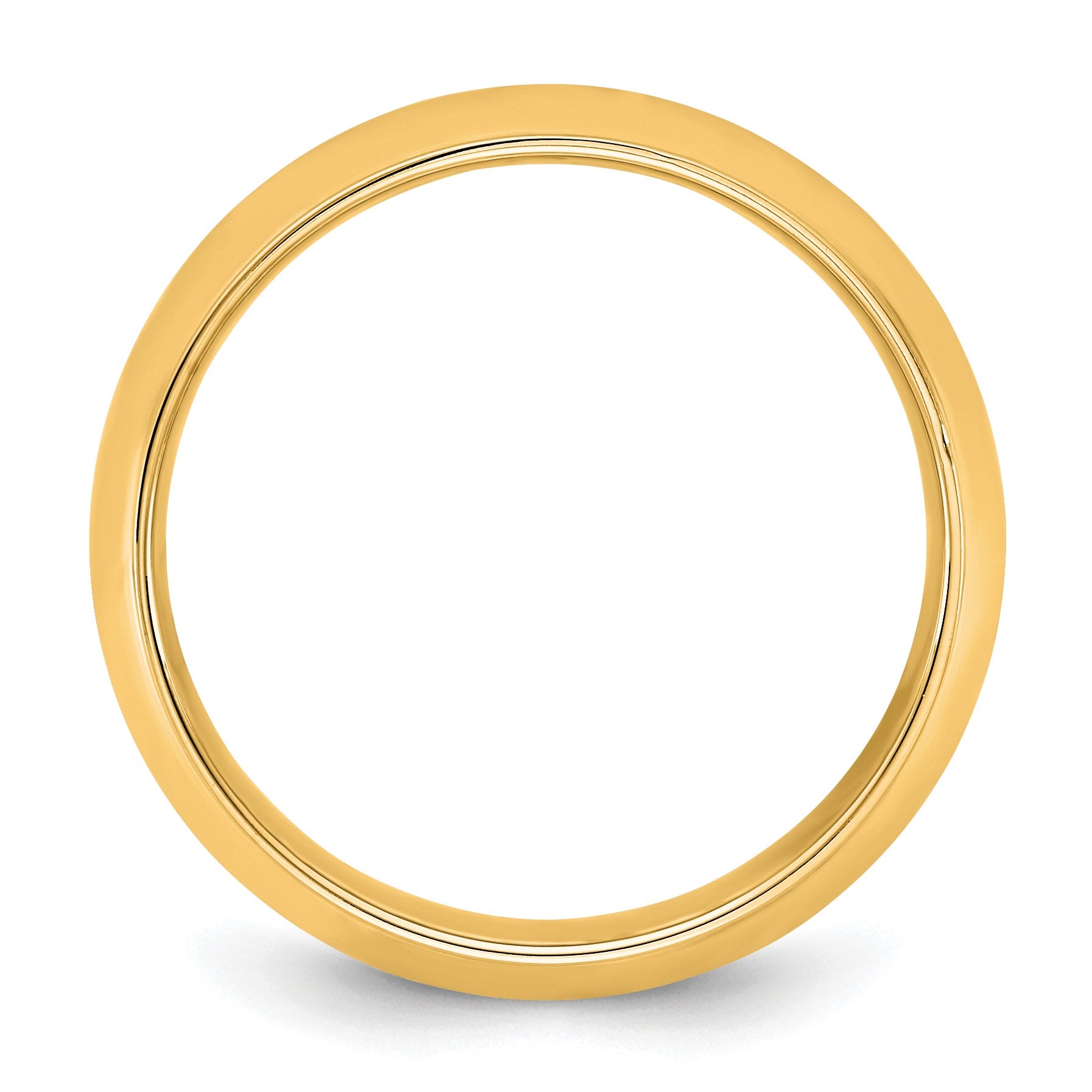 14KY 7mm Half Round with Edge Band Size 9