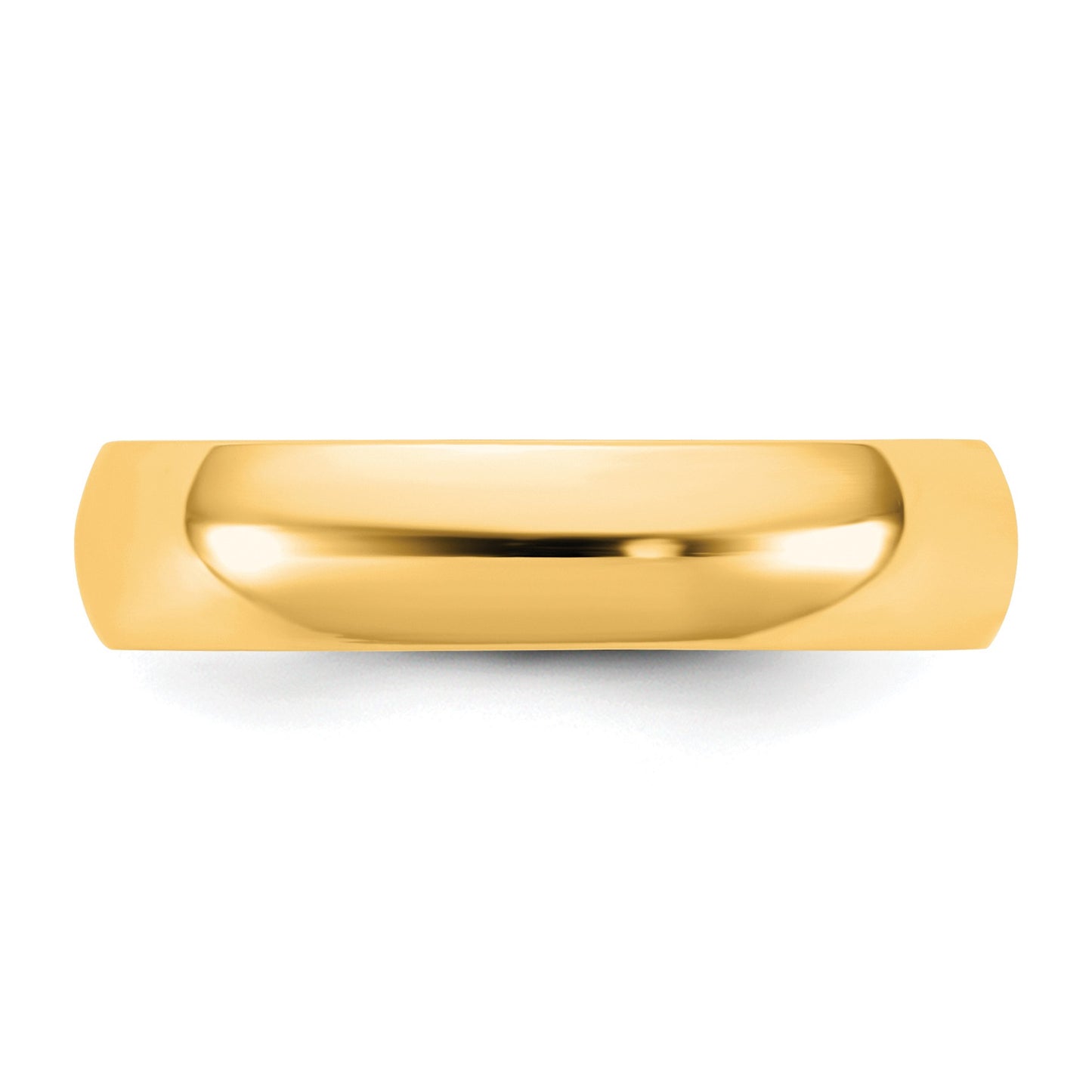 14KY 4.5mm LTW Half Round Band Size 10