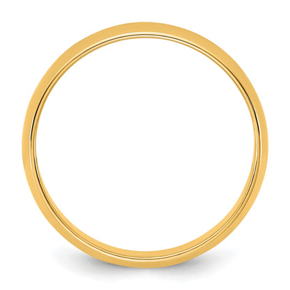 14KY 5.5mm LTW Half Round Band Size 6