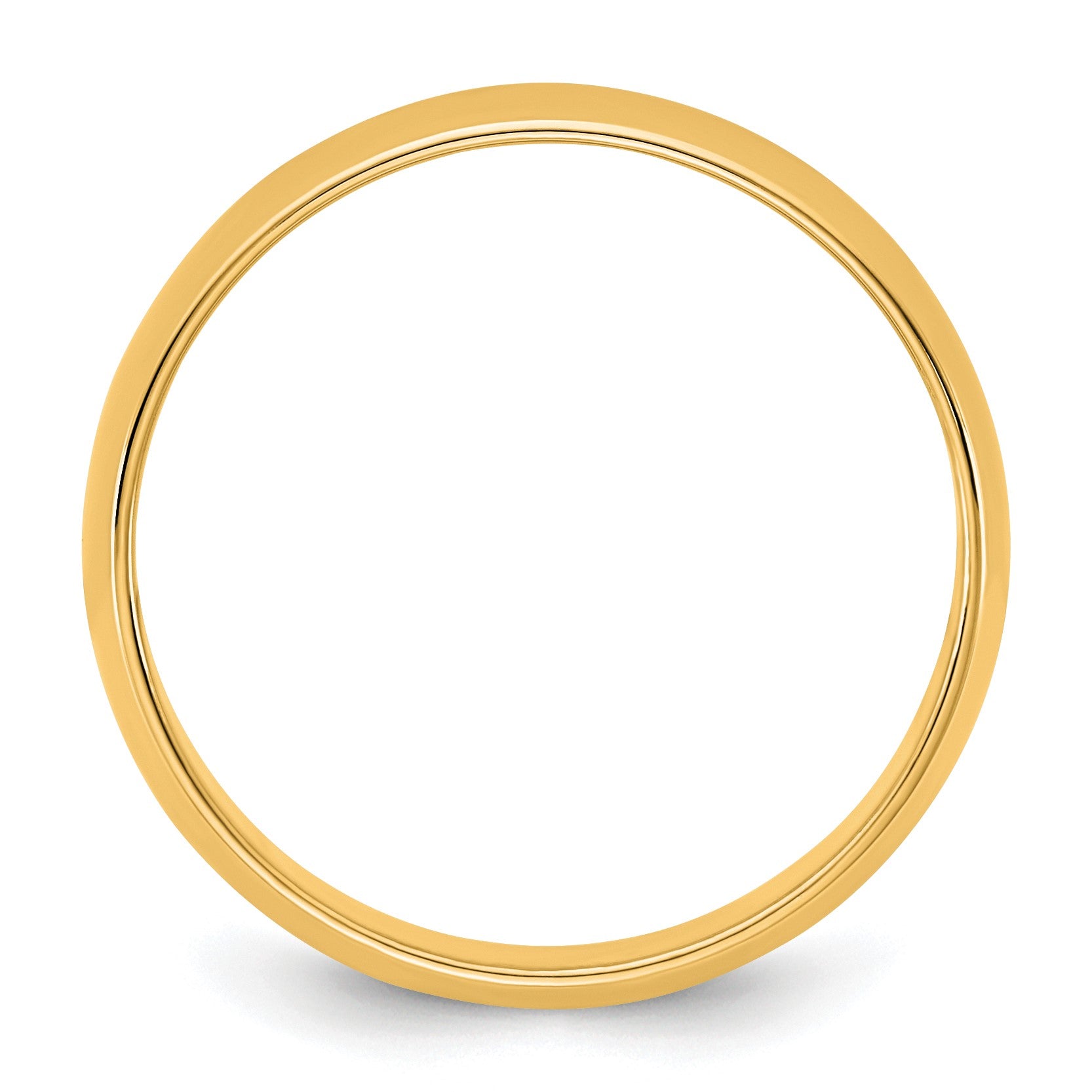 14KY 5.5mm LTW Half Round Band Size 5