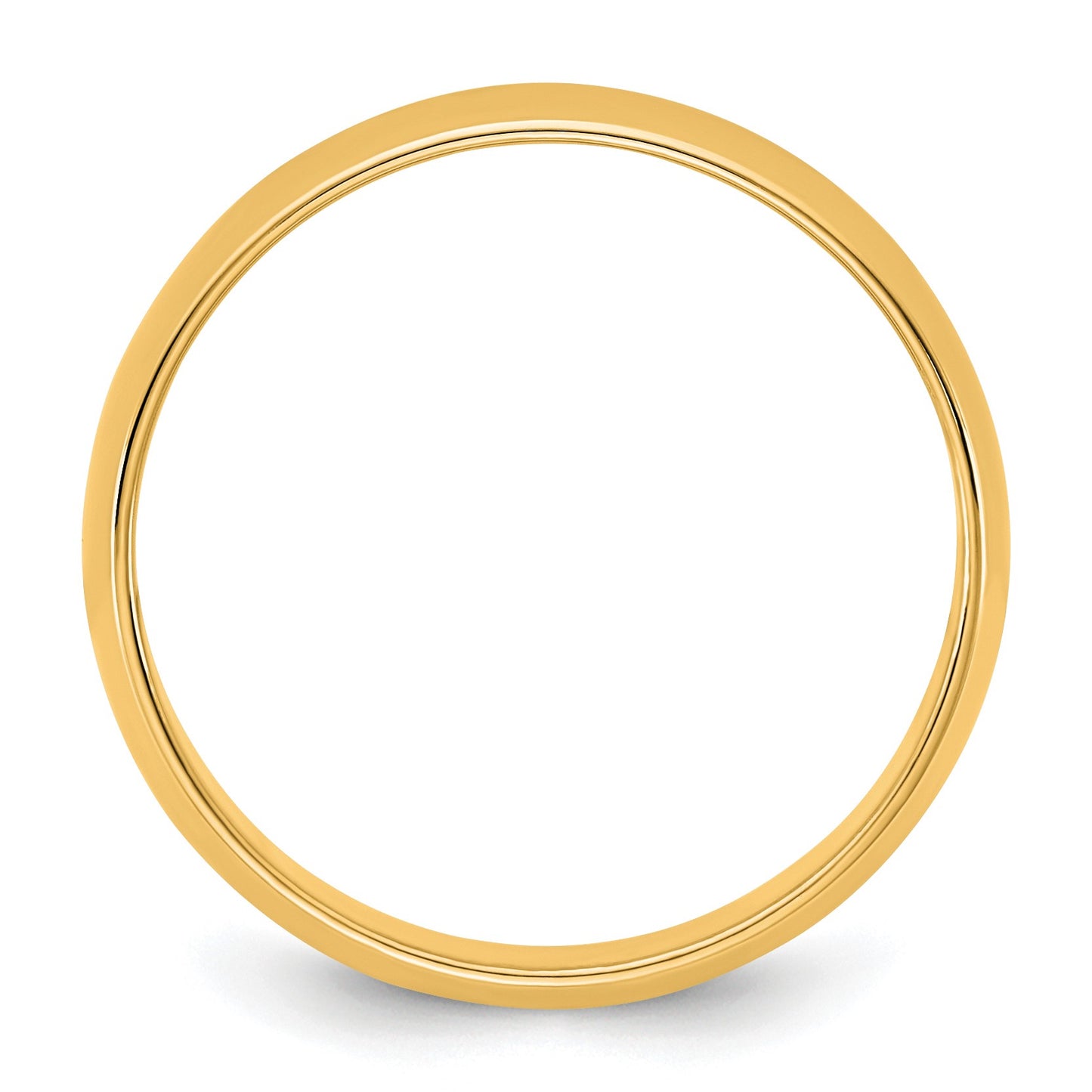 14KY 5.5mm LTW Half Round Band Size 9