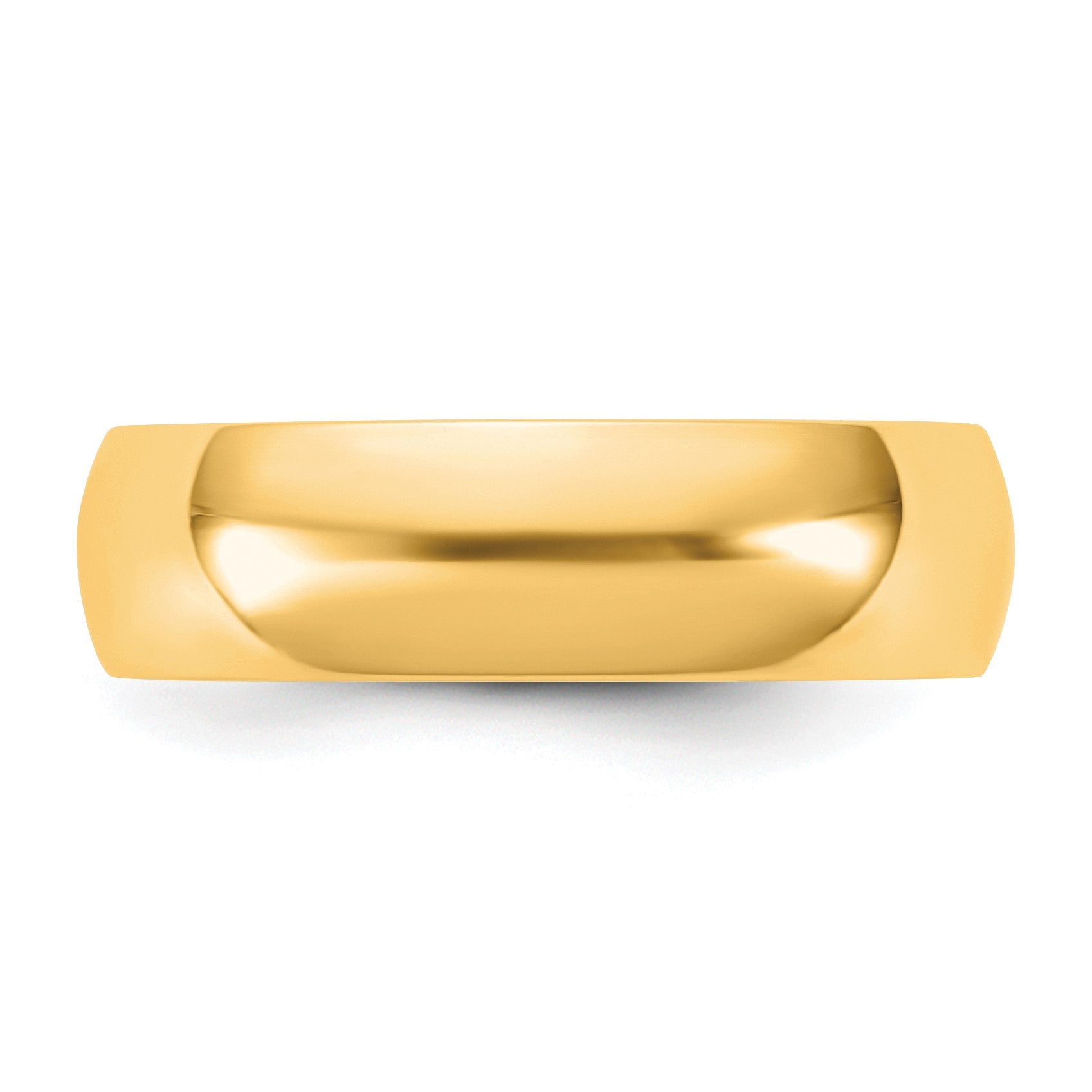 14KY 5.5mm LTW Half Round Band Size 9