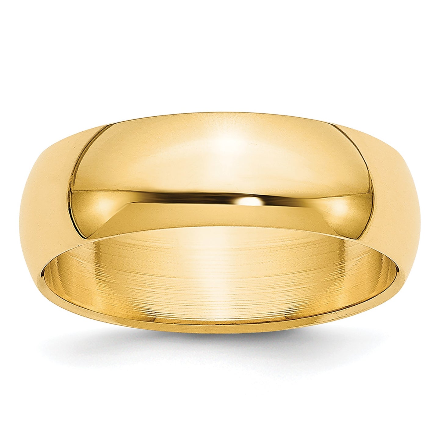 14KY 5.5mm LTW Half Round Band Size 9