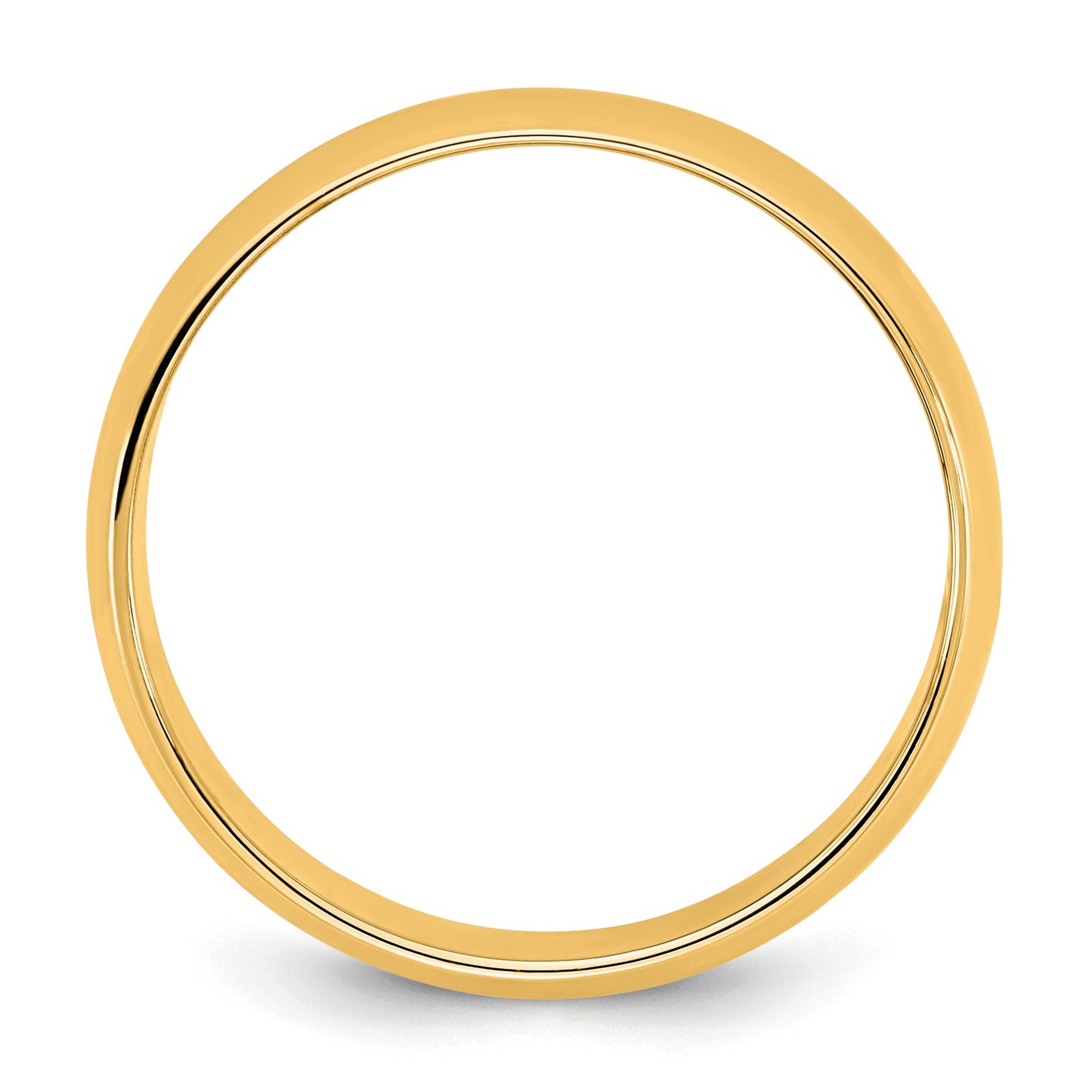 14KY 6.5mm LTW Half Round Band Size 5