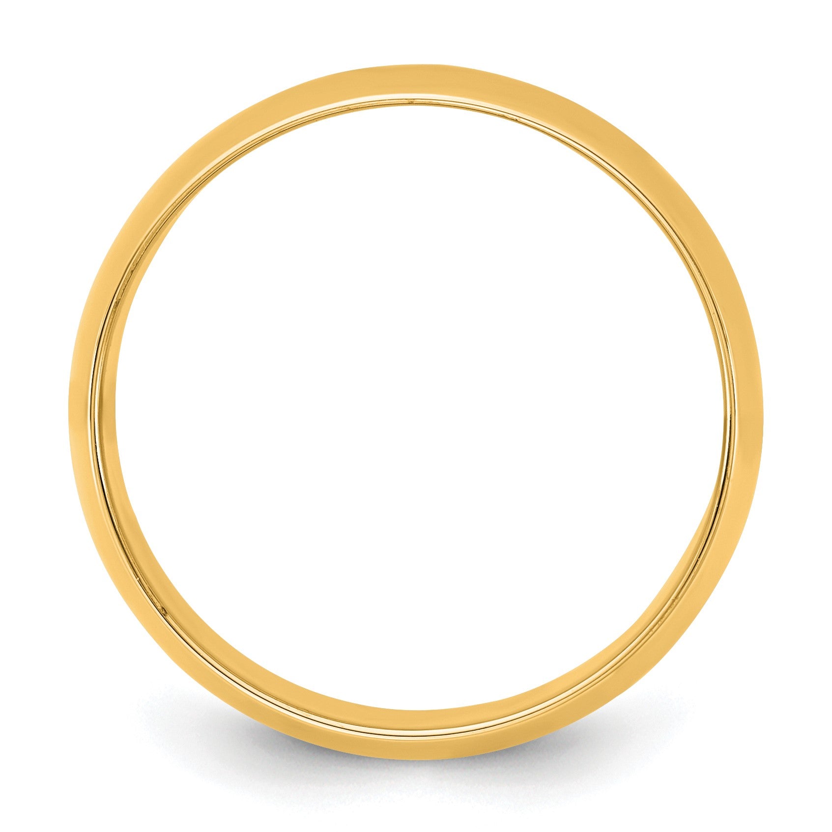 14KY 8.5mm LTW Half Round Band Size 12